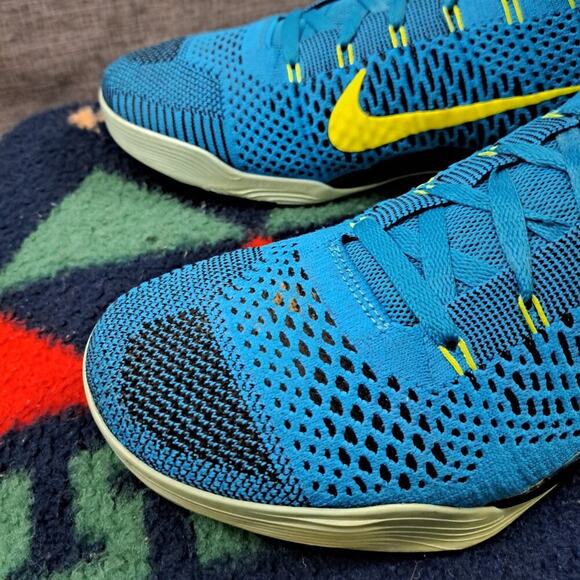 %Size 13 - Nike Kobe 9 Elite Perspective Men Sneakers Neon Turquoise/Volt - A1 main image 8
